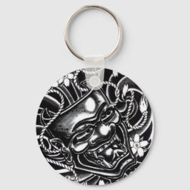 Llavero Diseño del tatuaje de máscara de Hannya