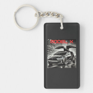 Llavero Diseño del Tesla Model X SUV Eléctrico EV Futuri