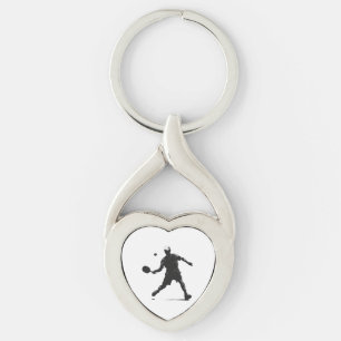 Llavero Diseño deportivo de Silhouette para jugador de pel