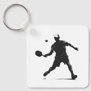 Llavero Diseño deportivo de Silhouette para jugador de pel