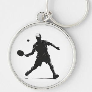 Llavero Diseño deportivo de Silhouette para jugador de pel