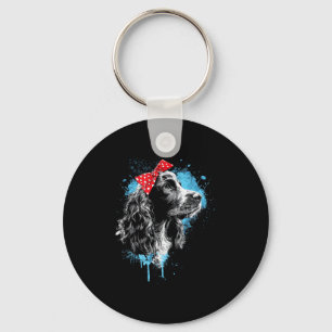 Llavero Diseño divertido de cocker spaniel para amantes de