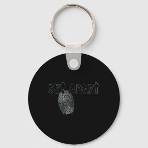 Llavero Diseño divertido de cruz cristiana apartado Salmo