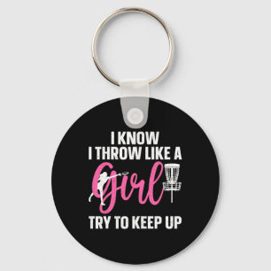 Llavero Diseño Divertido de Disc Golf para Chica Mujer Ama