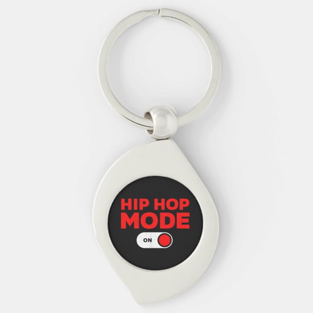 Llavero Diseño divertido de hip hop para hombres mujeres H (Anverso)