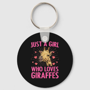 Llavero Diseño divertido de jirafas para mujeres Chicas Sa