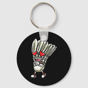 Llavero Diseño divertido de jugador de bádminton para homb