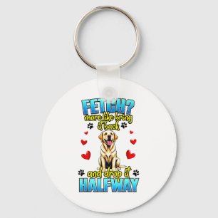Llavero Diseño divertido de Labrador Retriever para dueños