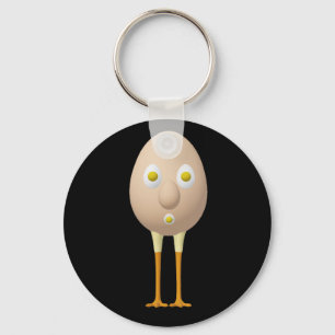 Llavero Diseño divertido de personaje de huevo RG y RA