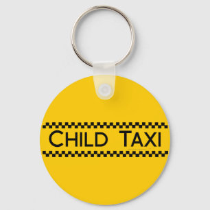 Llavero Diseño divertido de taxi infantil para padres/madr