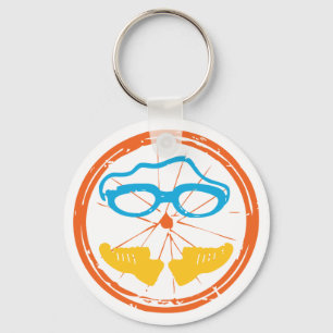 Llavero Diseño divertido de triatlón