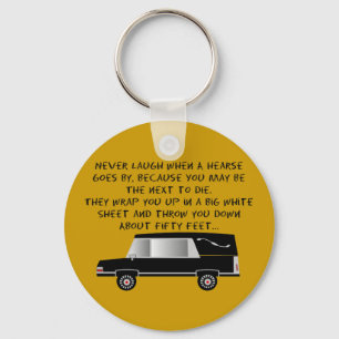 Llavero Diseño divertido del coche fúnebre del director