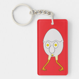 Llavero Diseño divertido del personaje de huevo RG y RA