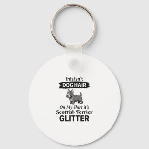 Llavero Diseño divertido del Terrier escocés con brillo pa