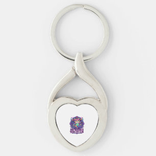 Llavero Diseño divertido para amantes de gatos neon de aer