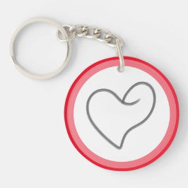 Llavero Diseño elegante en forma de corazón