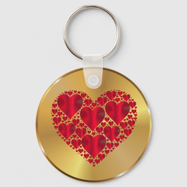 Llavero Diseño en forma de corazón (Anverso)