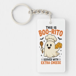 Llavero Diseño “Esto es un Boo-Rito servido con queso extr