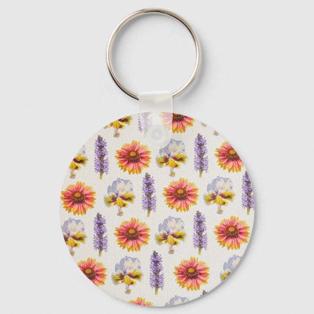 Llavero Diseño floral (Anverso)