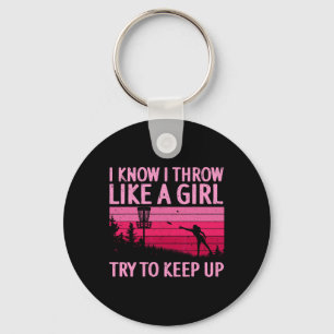 Llavero Diseño genial de Disc Golf para mujeres Chicas Dis