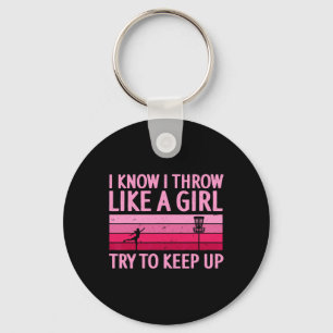 Llavero Diseño Genial de Disc Golf para Mujeres Chicas Dis