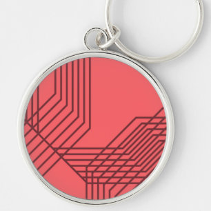 Llavero Diseño geométrico, sencillo, moderno y de diseño P