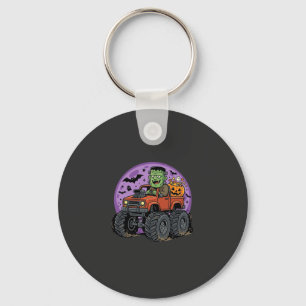 Llavero Diseño gráfico de camión monstruo de Frankenstein