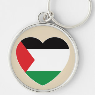 Llavero diseño gráfico lindo con bandera palestina