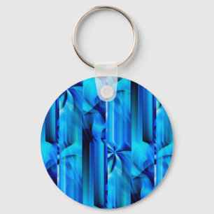 Llavero Diseño gráfico sin costuras - azul negro I