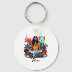 Llavero Diseño inspirado en Zen Harmony Yoga y meditación 