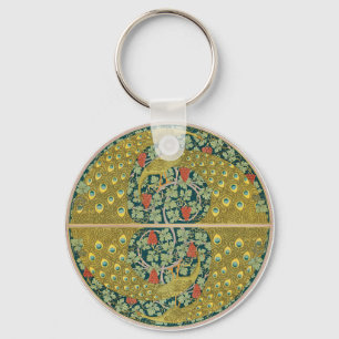 Llavero Diseño intrincado de estilo Art Nouveau pavo