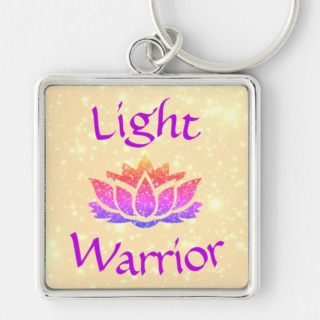 Llavero Diseño Light Warrior Lotus Flower (Frente)