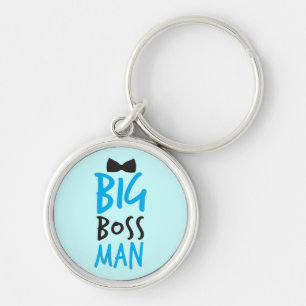 Llavero Diseño mandón agradable del hombre del gran jefe