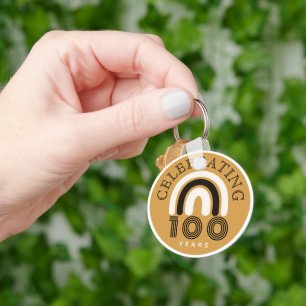 Llavero Diseño moderno del 100º aniversario