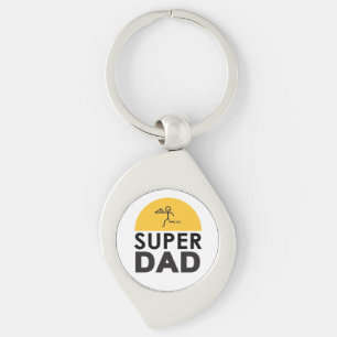 Llavero Diseño moderno y bello "SUPER DAD"