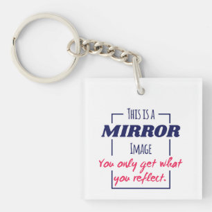 Llavero Diseño Motivacional de Mentalidad de Reflexión en