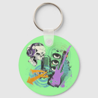 LLAVERO DISEÑO MUSICAL RETRO