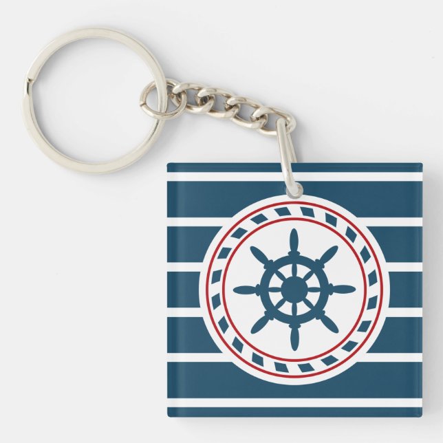 Llavero Diseño náutico (Frente)