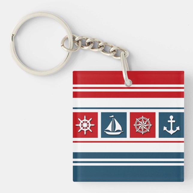 Llavero Diseño náutico (Frente)