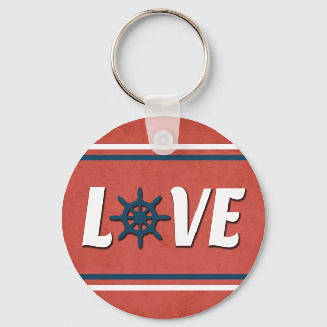 Llavero Diseño náutico de amor (Anverso)