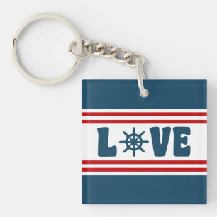 Llavero Diseño náutico de amor