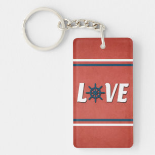 Llavero Diseño náutico de amor