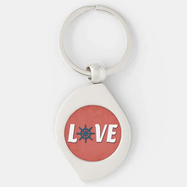 Llavero Diseño náutico de amor (Anverso)