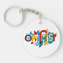 Llavero diseño optimista, regalo día de San Valent