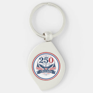 Llavero Diseño Patriótico de Águila de USA 250 Años de Lib