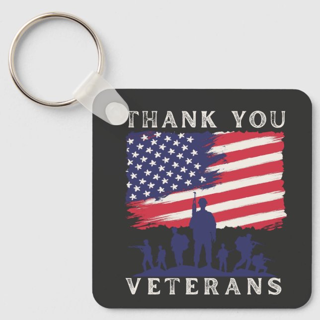 Llavero Diseño personalizado: Bandera estadounidense graci (Anverso)