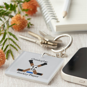 Llavero Diseño personalizado de hockey sobre hielo
