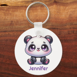 Llavero Diseño personalizado de Kawaii Panda Adorable