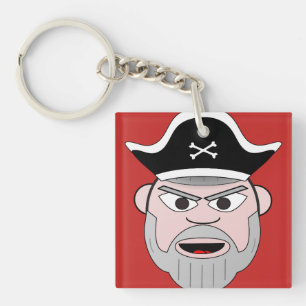 Llavero Diseño principal del arte del pirata