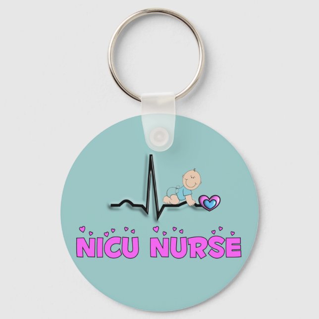 Llavero Diseño QRS de enfermeras de NICU (Anverso)